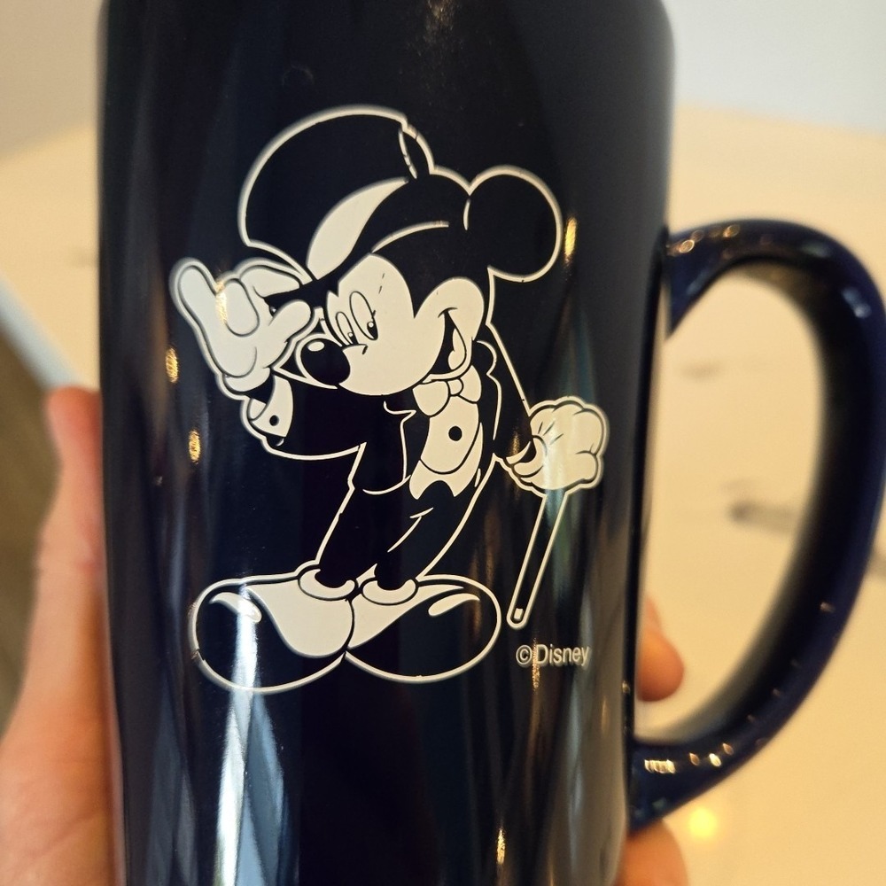 Disney Mickey Mouse in a Tuxedo & Top Hat Tall Cobalt Blue, Coffee Cup 6" Tall - Picture 8 of 8